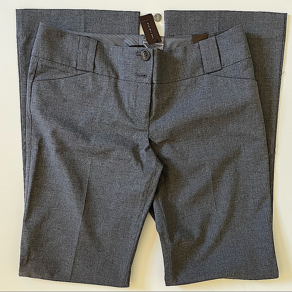 The Limited NWT Drew Fit Slacks size 6 Regular Gray Bootcut Low Rise